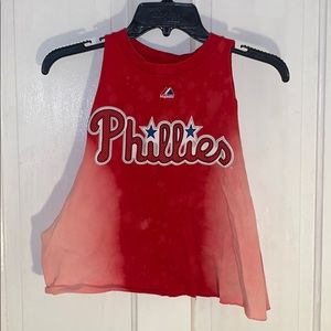 Phillies homemade tie dye tank